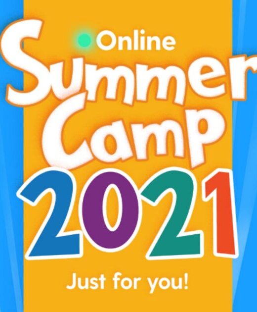 Logo that says summer camp 2021